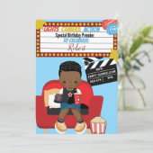 Poppin Birthday Einladungskarte (Stehend Vorderseite)