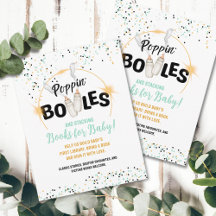 Poppin' Bottles and Stacking Books for Baby Card