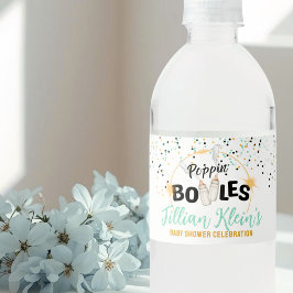 Poppin' Bottles Water Bottle Label Wasserflaschenetikett