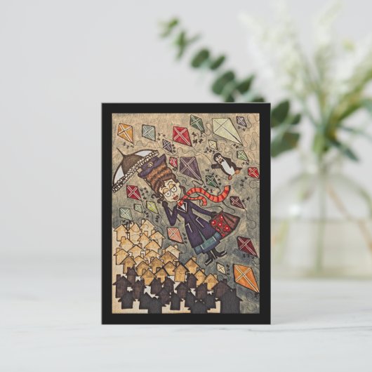 Poppin' Bye Postkarte (Stehend Vorderseite)