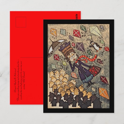 Poppin' Bye Postkarte (Vorne/Hinten)