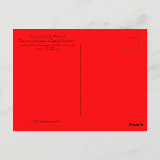 Poppin' Bye Postkarte (Rückseite)