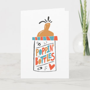 Poppin Flasche Funny Baby Duschkarte Karte