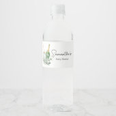 Poppin' Flaschen Babydusche Wasserflaschenetikett (Vorderseite)