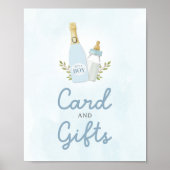 Poppin Flaschen Boy Baby Showkarten und Geschenke Poster (Vorne)