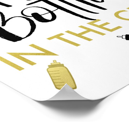 Poppin Flaschen in der Kinderkrippe Poster (Ecke)