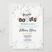 Poppin' Flaschen Kinderdusche Einladung (Vorderseite)