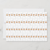 Poppin Flaschen Paare Kinderdusche Einladung (Rückseite)