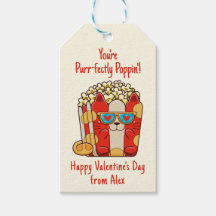 Poppin' Funny Cat Popcorn Valentine