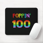 Poppin meinen Weg durch 100 Schultage Mousepad (Mit Mouse)