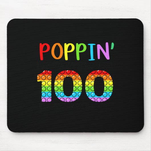 Poppin meinen Weg durch 100 Schultage Mousepad (Vorne)