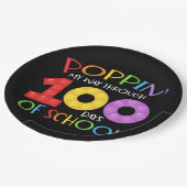 Poppin meinen Weg durch 100 Schultage Pappteller (Schrägansicht)