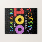 Poppin meinen Weg durch 100 Schultage Puzzle (Horizontal)