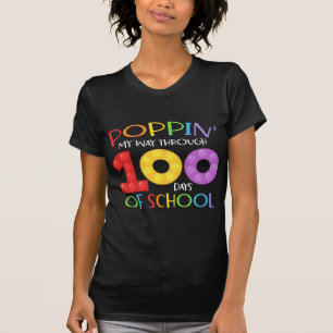 Poppin meinen Weg durch 100 Schultage T-Shirt