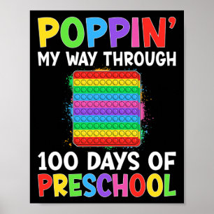 Poppin meinen Weg durch 100 Tage der Vorschule Jun Poster