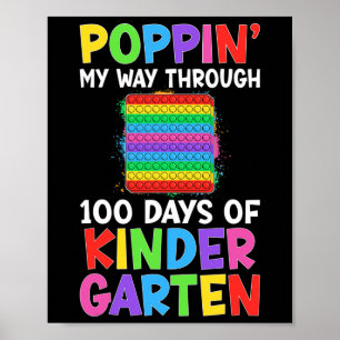Poppin meinen Weg durch 100 Tage Kindergarten stu Poster