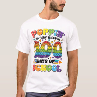Poppin meinen Weg durch 100 Tage Schulkinder 100 t T-Shirt