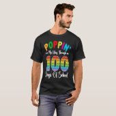Poppin My Way Through 100 Days Of School Kindergar T-Shirt (Vorne ganz)