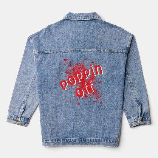 Poppin Off Jeansjacke (Rückseite)