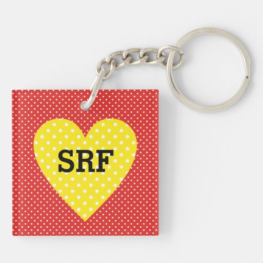 Poppin' Polka Dots Schlüsselanhänger (Rückseite)