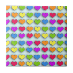 Poppin Retro Hearts Fliese