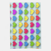 Poppin Retro Hearts Küchentuch (Vertikal)