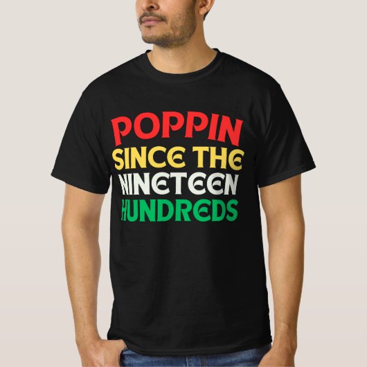 Poppin seit 1910 Vintag T-Shirt (Vorderseite)