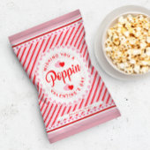 Poppin Valentine's Day Popcorn Bag Wrapper Flyer