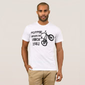 Poppin Wheelies seit 1982 T-Shirt (Vorne ganz)