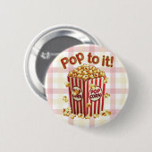 Poppin' with Style - "Pop dazu!" Button (Vorne & Hinten)