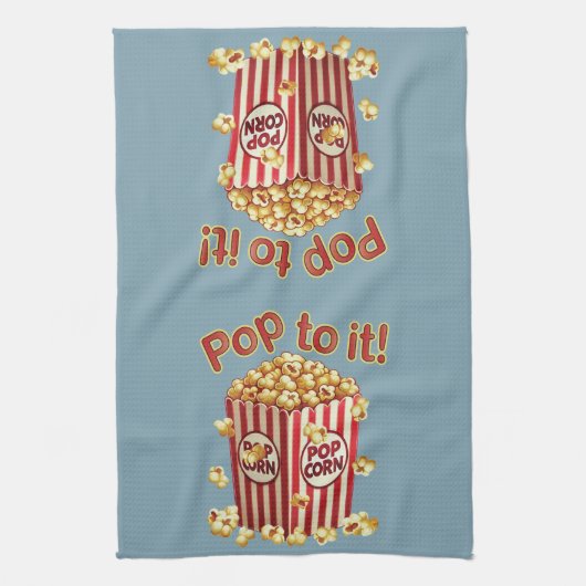 Poppin' with Style - "Pop dazu!" Geschirrtuch (Vertikal)