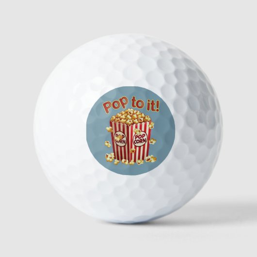 Poppin' with Style - "Pop dazu!" Golfball (Vorderseite)
