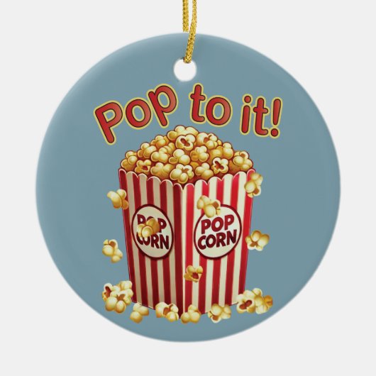 Poppin' with Style - "Pop dazu!" Keramik Ornament (Vorne)