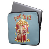 Poppin' with Style - "Pop dazu!" Laptopschutzhülle (Vorderseite Links)