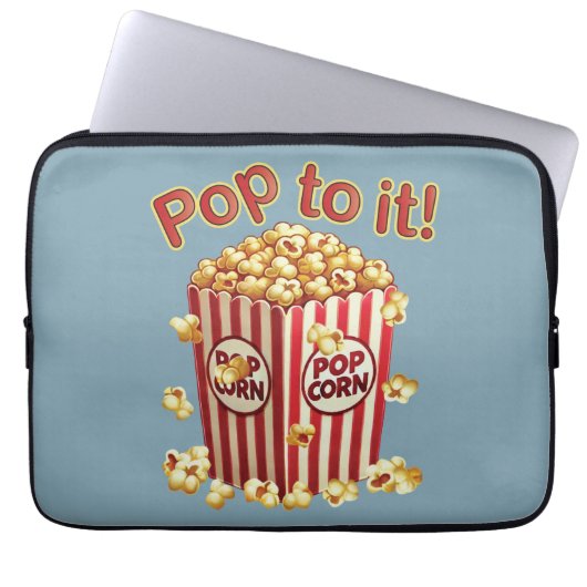 Poppin' with Style - "Pop dazu!" Laptopschutzhülle (Vorderseite)