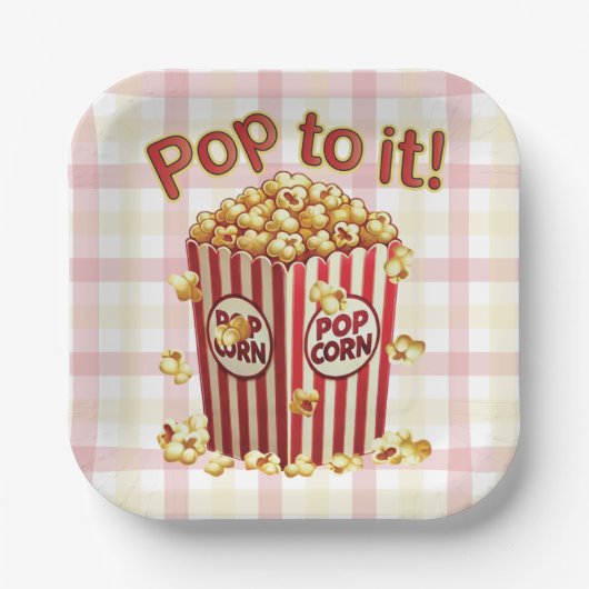 Poppin' with Style - "Pop dazu!" Pappteller (Vorderseite)