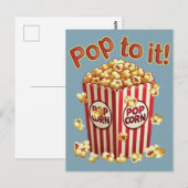 Poppin' with Style - "Pop dazu!" Postkarte (Vorne/Hinten)