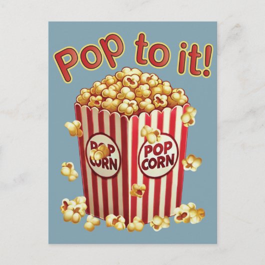 Poppin' with Style - "Pop dazu!" Postkarte (Vorderseite)