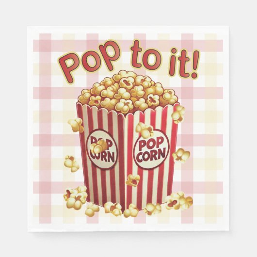 Poppin' with Style - "Pop dazu!" Serviette (Vorderseite)