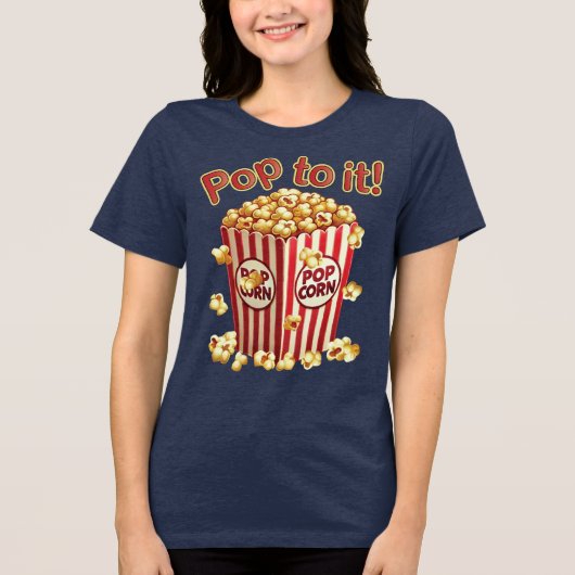 Poppin' with Style - "Pop dazu!" Tri-Blend Shirt (Vorderseite)