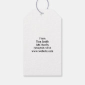 Popping By to Hexe dir ein glückliches Halloween Geschenkanhänger (Rückseite)