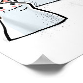 Popping Cat Meme Pop Cat lustige PopCat Poster (Ecke)