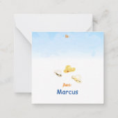 Popping durch Popcorn Valentine Mitteilungskarte (Rückseite)