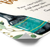 Popping Flaschen Babydusche Momosa Bar Poster (Ecke)