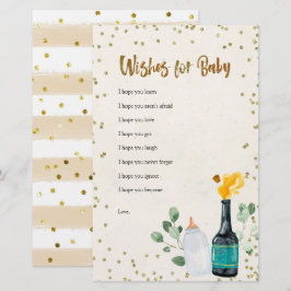 Popping Flaschen Babydusche Wünsche für Baby