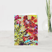 Popping Petals! Blankokarte für schöne Kunst Karte (Vorderseite)