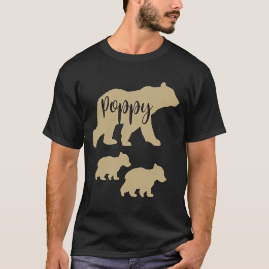 Poppingbären T-Shirt mit zwei Kubs (Vorderseite)