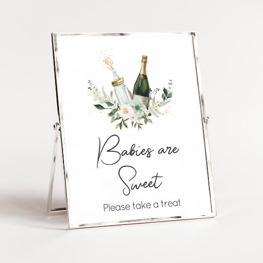 Poppin's Babyflaschen Kinderdusche Babys sind süß Poster