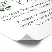 Poppin's Flaschen Babydusche Spätnachtsspülung Poster (Ecke)