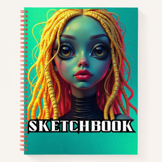 Poppinz Sketch Bookz Notizblock (Vorderseite)